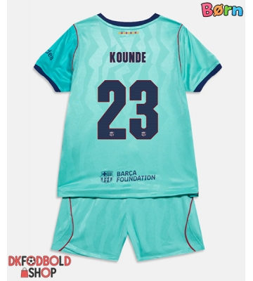 Barcelona Jules Kounde #23 Tredje trøje Børn 2026-27 Kort ærmer (+ korte bukser)